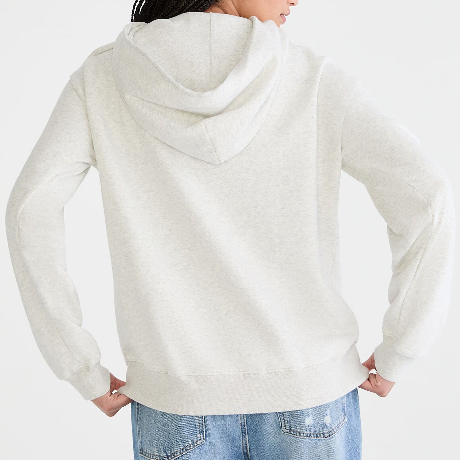 Oversized Relaxed Fit Fleece Pullover Hoodie