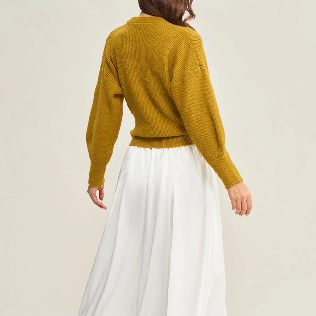 V‑Neck Wrap Tie‑Waist Drawstring Knit Casual Cardigan